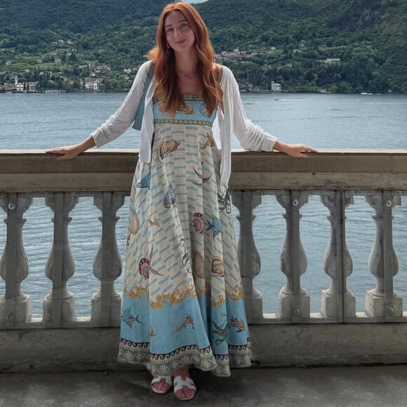 Alémais Bath House Linen Sundress - Picture 1 of 13